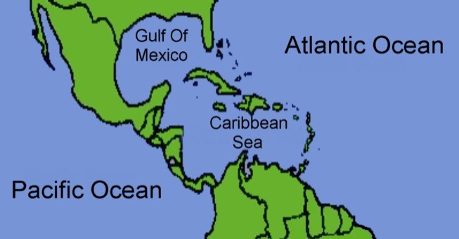 caribbean map